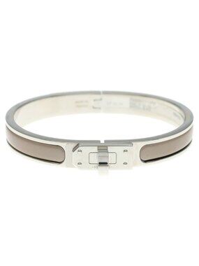 Hermes Mini Click Kelly Bracelet PM Cream Silver